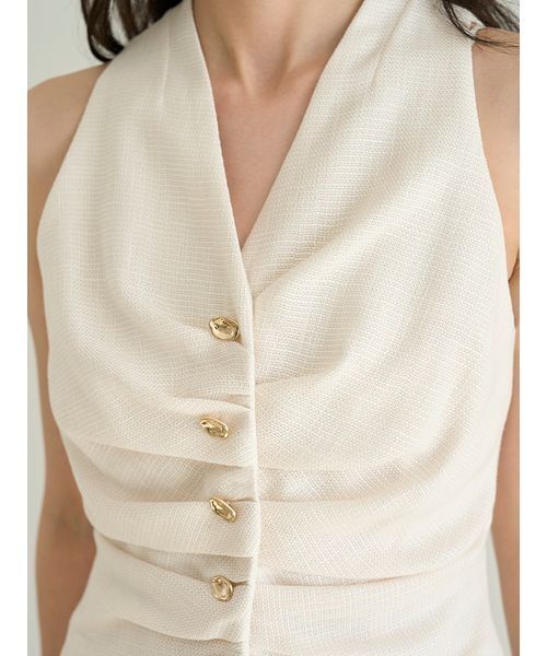 SNIDEL（スナイデル）の「ギャザージレトップス（その他アウター・レディース・ブラウン/その他/アイボリー・F）」の14枚目の写真