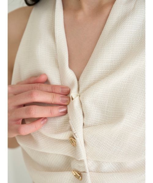 SNIDEL（スナイデル）の「ギャザージレトップス（その他アウター・レディース・ブラウン/その他/アイボリー・F）」の16枚目の写真