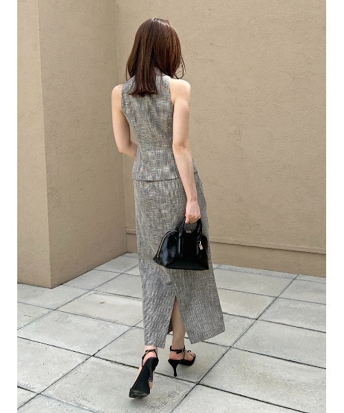 SNIDEL（スナイデル）の「ギャザージレトップス（その他アウター・レディース・ブラウン/その他/アイボリー・F）」の5枚目の写真