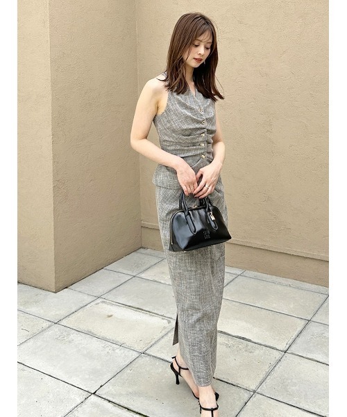 SNIDEL（スナイデル）の「ギャザージレトップス（その他アウター・レディース・ブラウン/その他/アイボリー・F）」の7枚目の写真