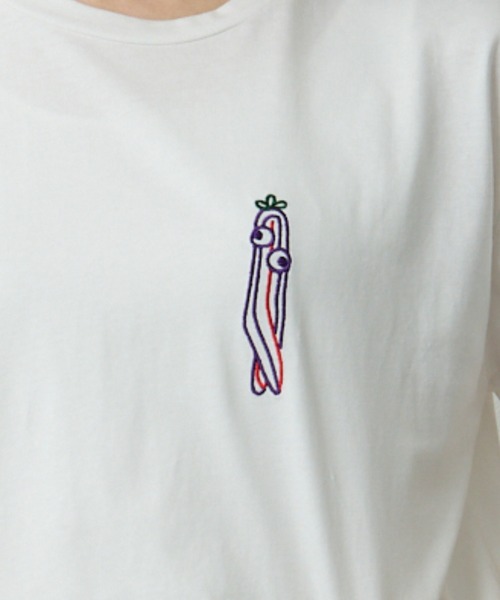 tシャツ ニンジンくん刺繍入り半袖T レディース tシャツ ニンジンくん刺繍入り半袖T レディース : ZOZOTOWN