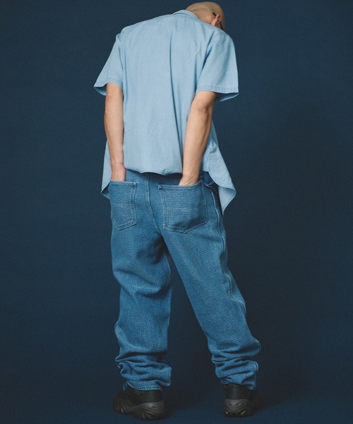 Hub&Spoke(ハブアンドスポーク)の「HUB&SPOKE ペインター パンツ(その他パンツ・メンズ・ライトインディゴブルー/ダークインディゴブルー・MEDIUM/LARGE/X-LARGE)」の3枚目の写真