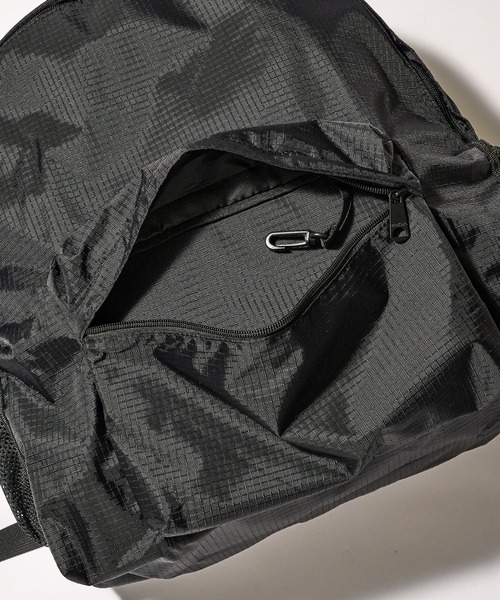 PACKING（パッキング）の「【PACKING】RIPSTOP BACKPACK（バックパック/リュック・メンズ・ブラック・FREE）」の3枚目の写真