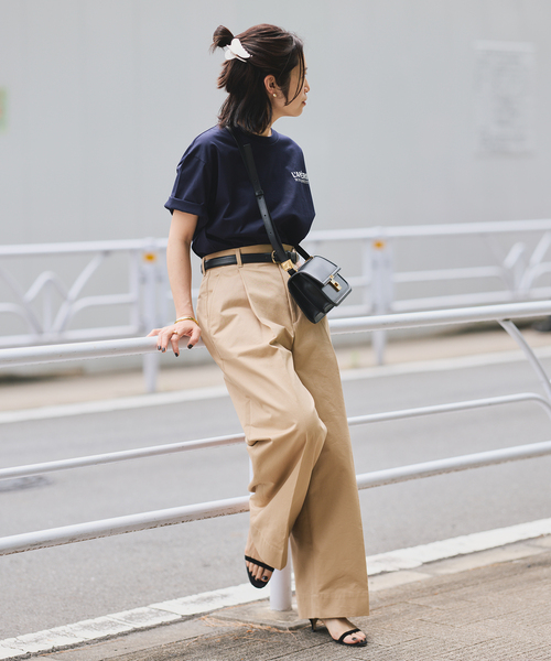 VERMEIL par iena（ヴェルメイユパーイエナ）の「《一部店舗限定》PARIS ロゴTシャツ（Tシャツ/カットソー・レディース・ネイビー・SMALL/MEDIUM）」の19枚目の写真