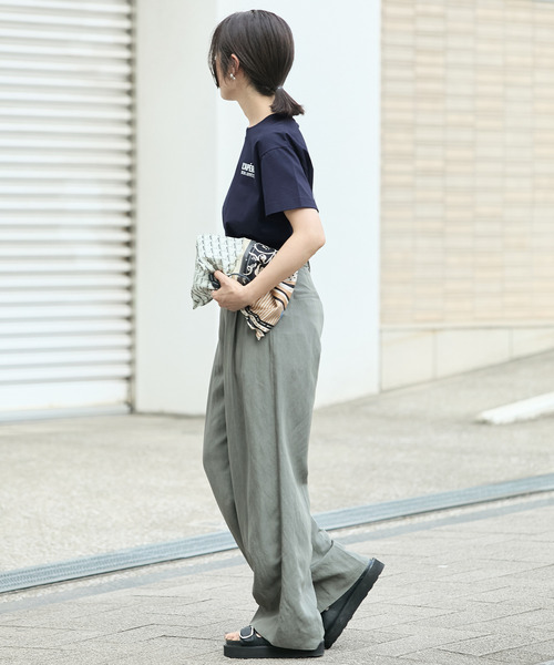 VERMEIL par iena（ヴェルメイユパーイエナ）の「《一部店舗限定》PARIS ロゴTシャツ（Tシャツ/カットソー・レディース・ネイビー・SMALL/MEDIUM）」の14枚目の写真