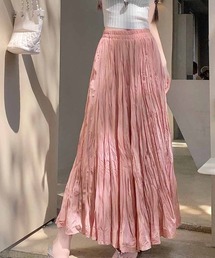 スカート レディース プリーツスカート ランダムプリーツ