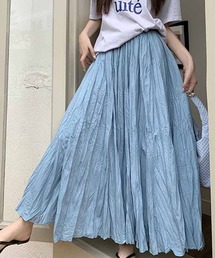 スカート レディース プリーツスカート ランダムプリーツ