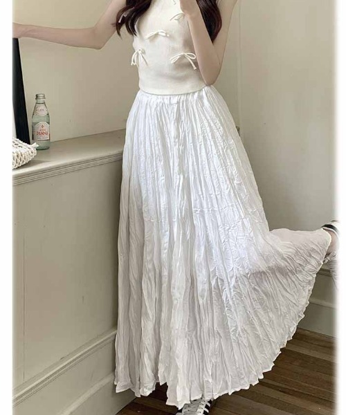 shoppinggo(ショッピングゴー)の「スカート レディース プリーツスカート ランダムプリーツ(スカート・レディース・グレー/ブルー/ホワイト/ピンク/ライトグリーン/ブラック/カーキ/ベージュ/パープル/ロイヤルブルー・FREE)」の20枚目の写真
