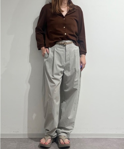 human woman(ヒューマンウーマン)の「◆クルーネックフライスカットソーカーディガン(カーディガン/ボレロ・レディース・ブラウン/ベージュ/ブラック・MEDIUM)」の5枚目の写真