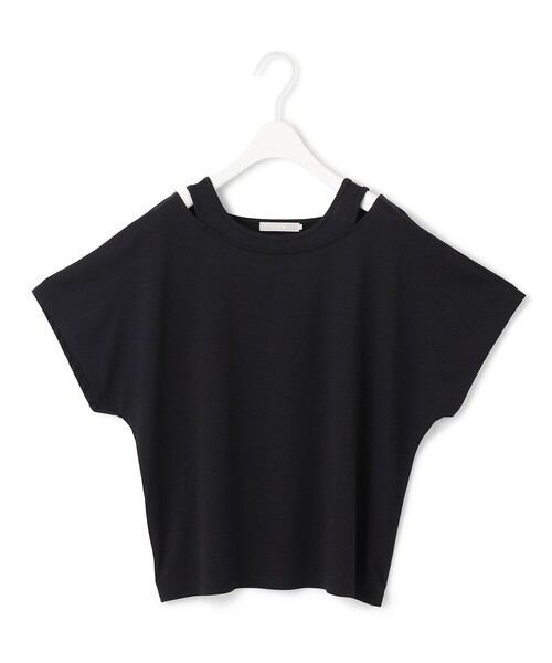 ICB(アイシービー)の「【UVケア・吸水速乾・洗える】ライクレイヤードTEE(Tシャツ/カットソー・レディース・ブラック系/アイボリー系・SMALL/MEDIUM/X-SMALL)」の3枚目の写真
