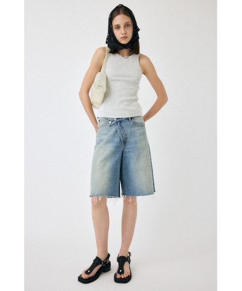 MOUSSY(マウジー)の「LACE DOCKING タンクトップ(タンクトップ・レディース・杢グレー/ネイビー/ライトブラック・FREE)」の16枚目の写真