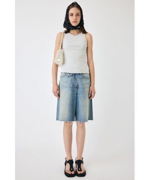 MOUSSY(マウジー)の「LACE DOCKING タンクトップ(タンクトップ・レディース・杢グレー/ネイビー/ライトブラック・FREE)」の18枚目の写真