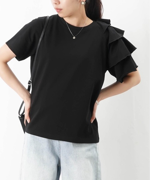 セール】LC/LLL ドライアシメフリルカットソー（Tシャツ