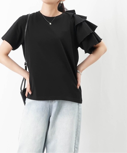セール】LC/LLL ドライアシメフリルカットソー（Tシャツ