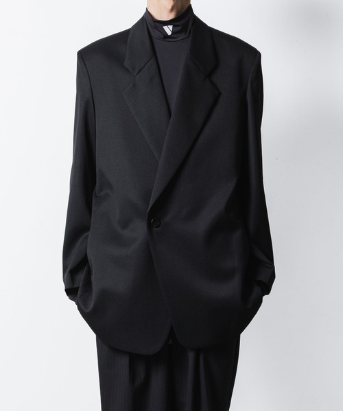 VEIN (ヴェイン)の「ウールギャバジン オーバージャケット / WOOL GABARDINE OVER JACKET(テーラードジャケット・メンズ・ブラック・1/2)」の3枚目の写真