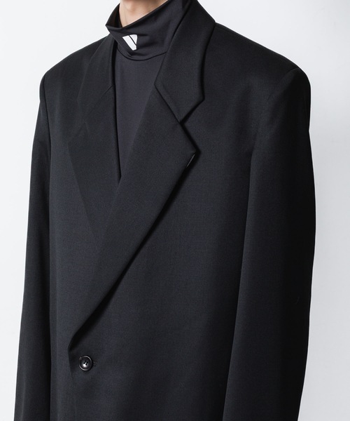 VEIN (ヴェイン)の「ウールギャバジン オーバージャケット / WOOL GABARDINE OVER JACKET(テーラードジャケット・メンズ・ブラック・1/2)」の8枚目の写真