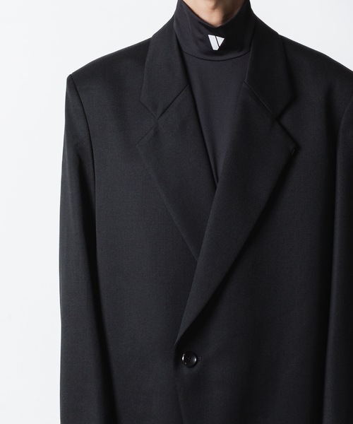 VEIN (ヴェイン)の「ウールギャバジン オーバージャケット / WOOL GABARDINE OVER JACKET(テーラードジャケット・メンズ・ブラック・1/2)」の9枚目の写真