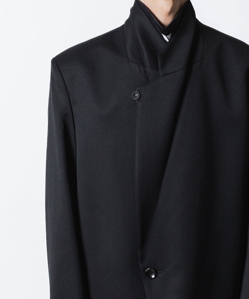 VEIN (ヴェイン)の「ウールギャバジン オーバージャケット / WOOL GABARDINE OVER JACKET(テーラードジャケット・メンズ・ブラック・1/2)」の11枚目の写真