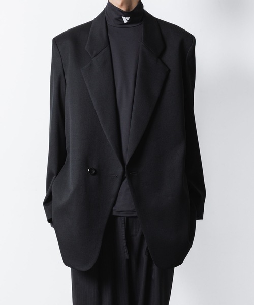 VEIN (ヴェイン)の「ウールギャバジン オーバージャケット / WOOL GABARDINE OVER JACKET(テーラードジャケット・メンズ・ブラック・1/2)」の15枚目の写真