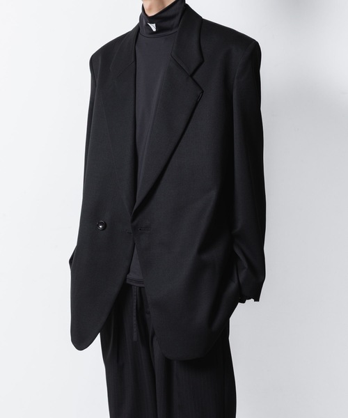 VEIN (ヴェイン)の「ウールギャバジン オーバージャケット / WOOL GABARDINE OVER JACKET(テーラードジャケット・メンズ・ブラック・1/2)」の16枚目の写真