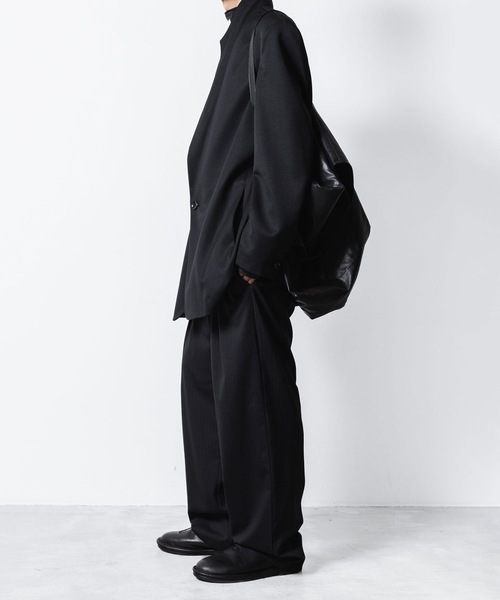 VEIN (ヴェイン)の「ウールギャバジン オーバージャケット / WOOL GABARDINE OVER JACKET(テーラードジャケット・メンズ・ブラック・1/2)」の18枚目の写真
