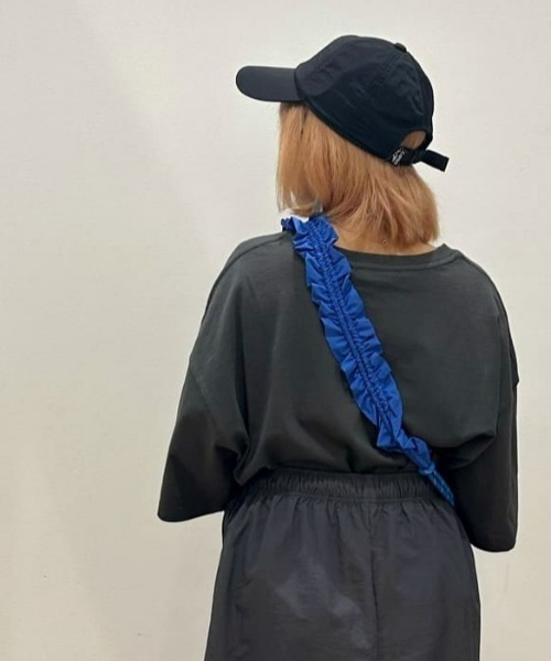 CAMP7（キャンプセブン）の「【CAMP7】ロングブリムキャップ / UVカット（キャップ・レディース・キナリ/カーキブラウン/ブラック・フリー）」の4枚目の写真