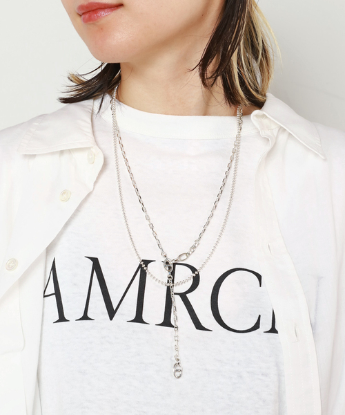 GARDEN OF EDEN/ガーデン オブ エデン】Anchor chain lariat necklace
