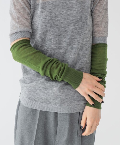 maturely（マチュアリー）の「【1/15再値下げ】maturely / ウール ショートスリーブ アンド アームカバー（ニット/セーター・レディース・ホワイト系その他7/グレー/ブラウン・ONE SIZE）」の16枚目の写真