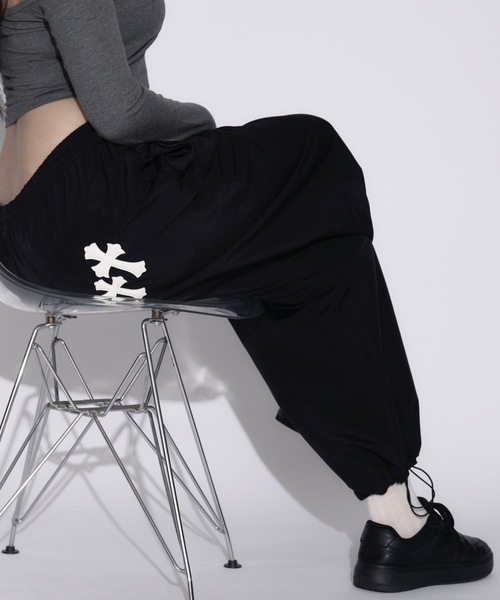 セール】【ユニセックス】Cross Nylon Pants / 十字架ナイロンパンツ