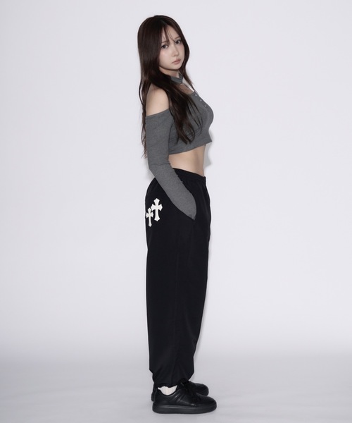 セール】【ユニセックス】Cross Nylon Pants / 十字架ナイロンパンツ