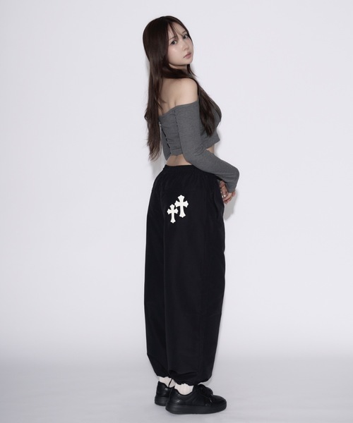 セール】【ユニセックス】Cross Nylon Pants / 十字架ナイロンパンツ