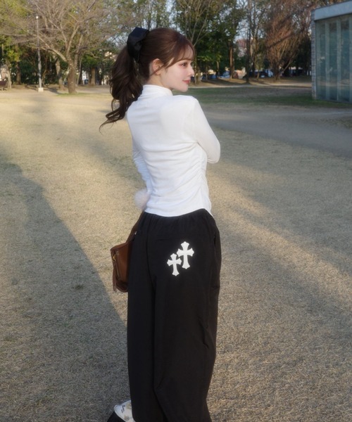 セール】【ユニセックス】Cross Nylon Pants / 十字架ナイロンパンツ
