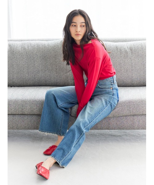 Levi's（リーバイス）の「Levi's別注 RIBCAGE WIDE LEGデニム（デニムパンツ・レディース・ブルー・24inch/25inch/26inch）」の3枚目の写真
