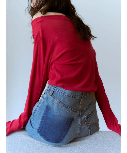 Levi's（リーバイス）の「Levi's別注 RIBCAGE WIDE LEGデニム（デニムパンツ・レディース・ブルー・24inch/25inch/26inch）」の12枚目の写真