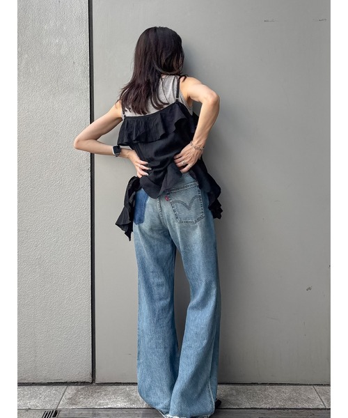 Levi's（リーバイス）の「Levi's別注 RIBCAGE WIDE LEGデニム（デニムパンツ・レディース・ブルー・24inch/25inch/26inch）」の11枚目の写真