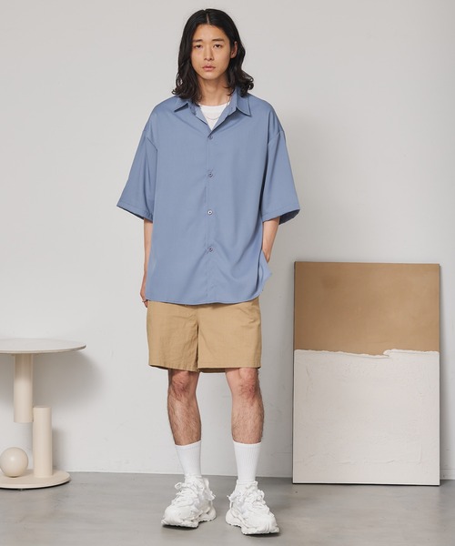 SEN TOKYO（セントーキョー）の「サイドボタンボックスシルエットシャツ（シャツ/ブラウス・メンズ・ライトブルー/ライトグリーン/ホワイト/ブラック・XL/L/M）」の18枚目の写真