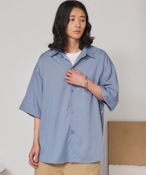 SEN TOKYO（セントーキョー）の「サイドボタンボックスシルエットシャツ（シャツ/ブラウス・メンズ・ライトブルー/ライトグリーン/ホワイト/ブラック・XL/L/M）」の17枚目の写真