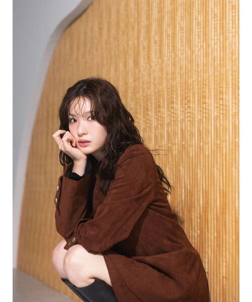 MERCURYDUO（マーキュリーデュオ）の「【セットアップ着用可】フィットアンドフレアジャケット（テーラードジャケット・レディース・ブラウン/キャメル/チャコールグレー/ブラック・SMALL/MEDIUM）」の12枚目の写真