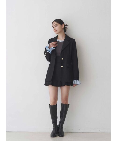 MERCURYDUO（マーキュリーデュオ）の「【セットアップ着用可】フィットアンドフレアジャケット（テーラードジャケット・レディース・ブラウン/キャメル/チャコールグレー/ブラック・SMALL/MEDIUM）」の19枚目の写真