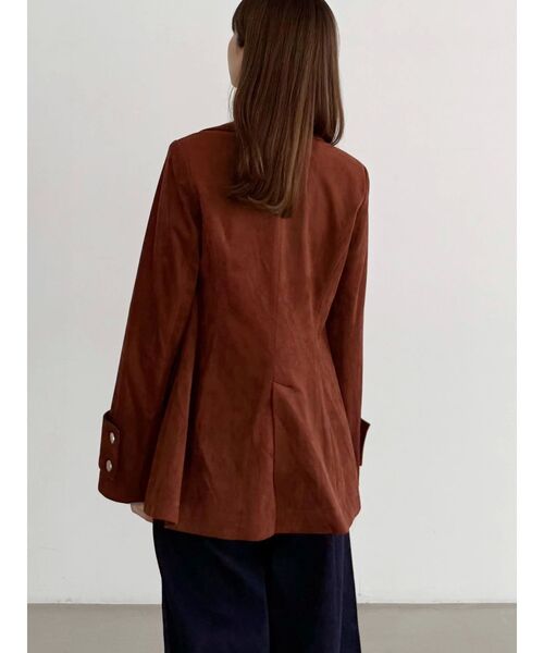 セール】【セットアップ着用可】フィットアンドフレアジャケット