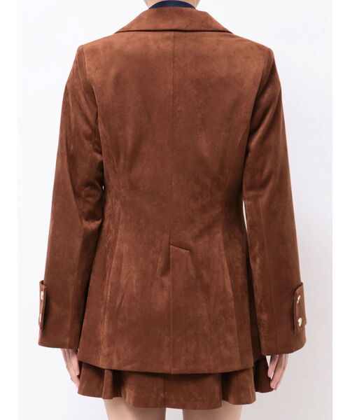 セットアップ着用可】フィットアンドフレアジャケット（テーラード