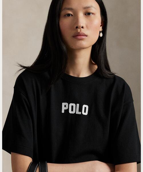 ロゴ コットンジャージー Tシャツ ロゴ コットン ジャージー クルーネック Tシャツ（Tシャツ