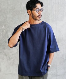 JIGGYS SHOP（ジギーズショップ）の「ヘビーオンス5分袖 Tシャツ バスクシャツ（Tシャツ/カットソー）」