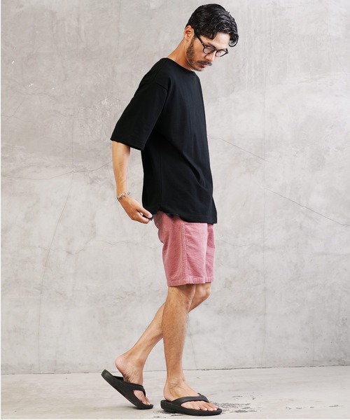 jiggys shop（ジギーズショップ）の「ヘビーオンス５分袖 Tシャツ バスクシャツ（Tシャツ/カットソー・メンズ・ホワイト/ブラック/ネイビー/グレー・MEDIUM/LARGE/X-LARGE）」の10枚目の写真