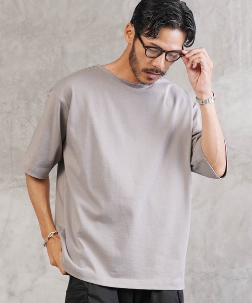 jiggys shop（ジギーズショップ）の「ヘビーオンス５分袖 Tシャツ バスクシャツ（Tシャツ/カットソー・メンズ・ホワイト/ブラック/ネイビー/グレー・MEDIUM/LARGE/X-LARGE）」の11枚目の写真