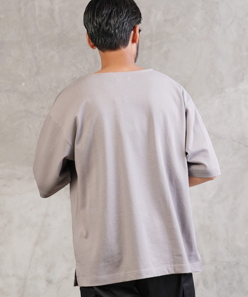 jiggys shop（ジギーズショップ）の「ヘビーオンス５分袖 Tシャツ バスクシャツ（Tシャツ/カットソー・メンズ・ホワイト/ブラック/ネイビー/グレー・MEDIUM/LARGE/X-LARGE）」の12枚目の写真