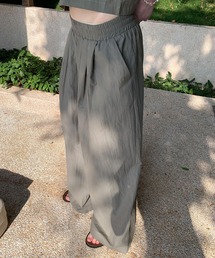 LONSLAN（ロンスラン）の「【LONSLAN】ナイロン混 テクスチャード ボリュームパンツ CHLONW25s063（その他パンツ）」