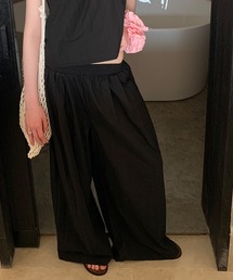 LONSLAN（ロンスラン）の「【LONSLAN】ナイロン混 テクスチャード ボリュームパンツ CHLONW25s063（その他パンツ）」