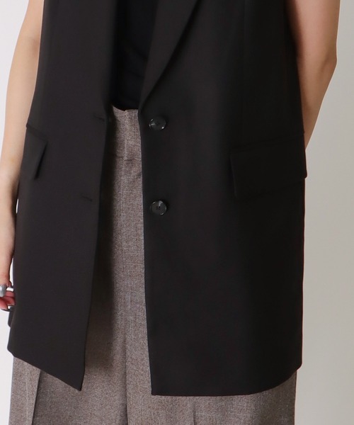 DRESSLAVE（ドレスレイブ）の「B7 / melange gilet(メランジジレ)（ベスト・レディース・ブラック/ベージュ・38）」の5枚目の写真