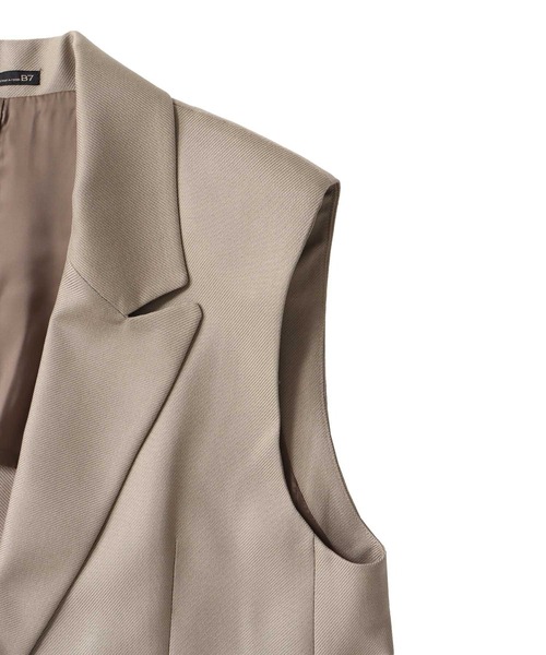 DRESSLAVE（ドレスレイブ）の「B7 / melange gilet(メランジジレ)（ベスト・レディース・ブラック/ベージュ・38）」の10枚目の写真